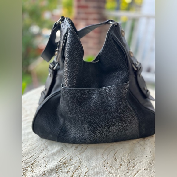 Aimee Kestenberg High Riser Hobo Bag in Black Leather - Picture 5 of 8